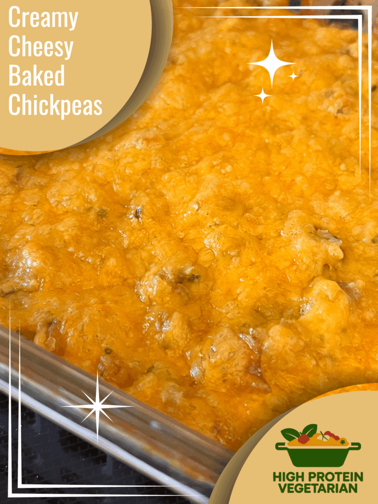 Easy Creamy Baked Chickpeas